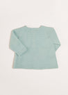 Openwork Detail Baby Cardigan in Green (1-6mths) Knitwear  from Pepa London US