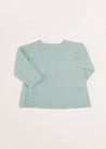 Openwork Detail Baby Cardigan in Green (1-12mths) Knitwear from Pepa London US