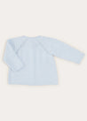 Two Button Baby Cardigan In Light Blue (1-9mths) KNITWEAR  from Pepa London US