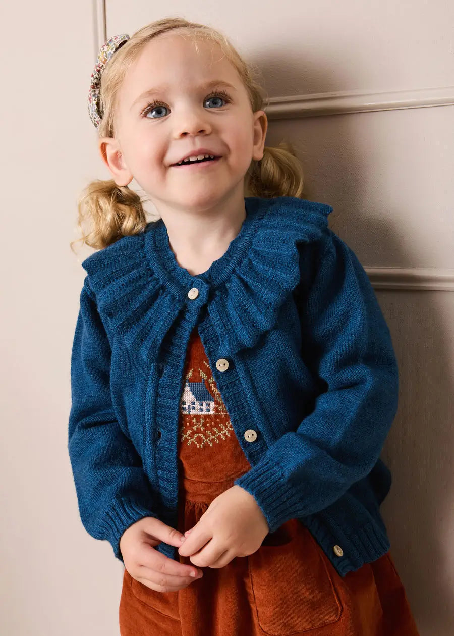Velvet Skirt with Braces in Toffee (18mths-5yrs) Skirts from Pepa London US
