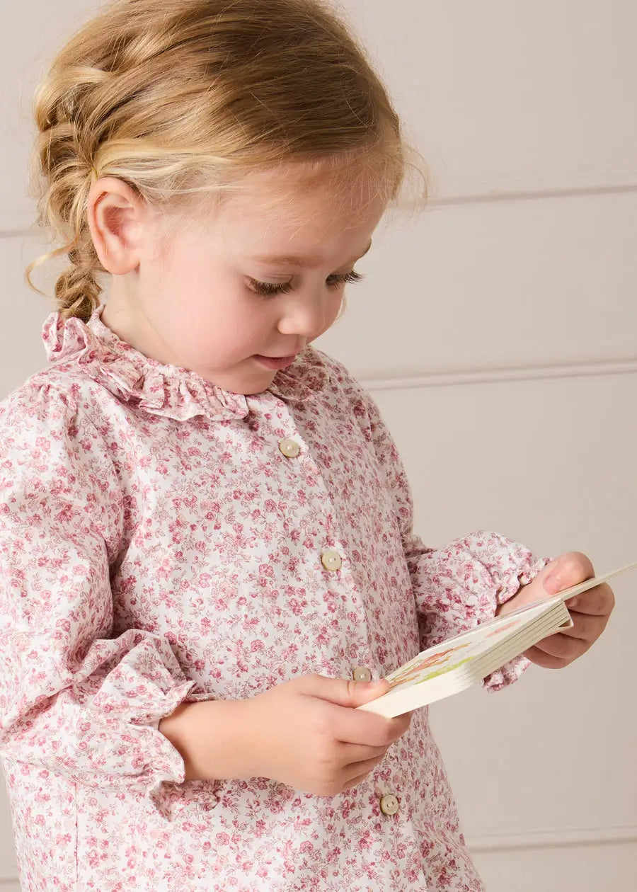 Jane Floral Pyjamas in Pink (18mths-10yrs) Nightwear from Pepa London US