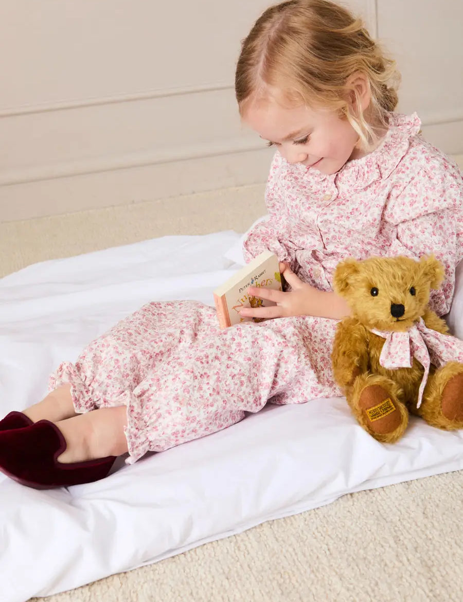 Jane Floral Pyjamas in Pink (18mths-10yrs) Nightwear from Pepa London US