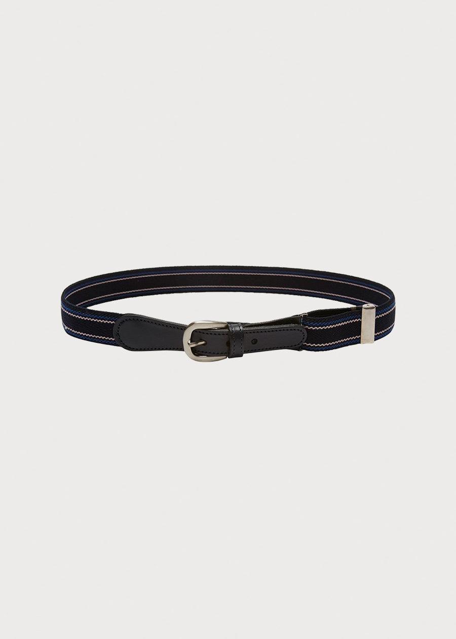Navy Striped Belt BELTS from Pepa London US
