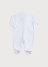 Newborn All-In-One With Rocking Horse Embroidery In Blue (1-6mths) Tops & Bodysuits  from Pepa London US