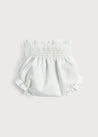 Newborn Star Print Bloomer in Light Green (0-12mths) Bloomers  from Pepa London US