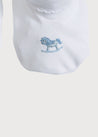 Old Newborn Booties With Rocking Horse Embroidery Blue (0-3mths) Knitted Accessories  from Pepa London US