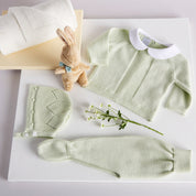 Green Cotton Bonnet KNITTED ACCESSORIES from Pepa London US