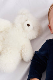 White Teddy Bear (100% Alpaca Fur) TOYS from Pepa London US