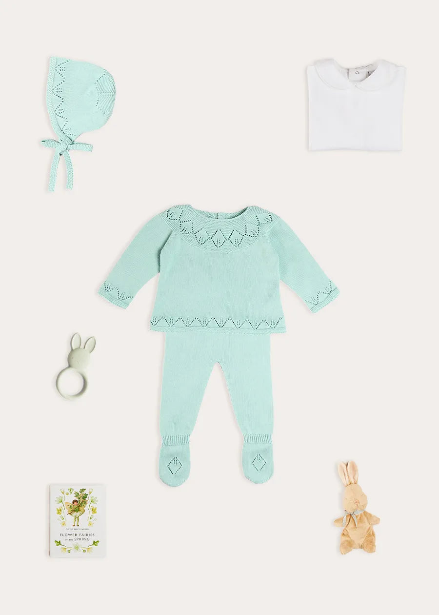 The Green Knitted Newborn Look Look from Pepa London US