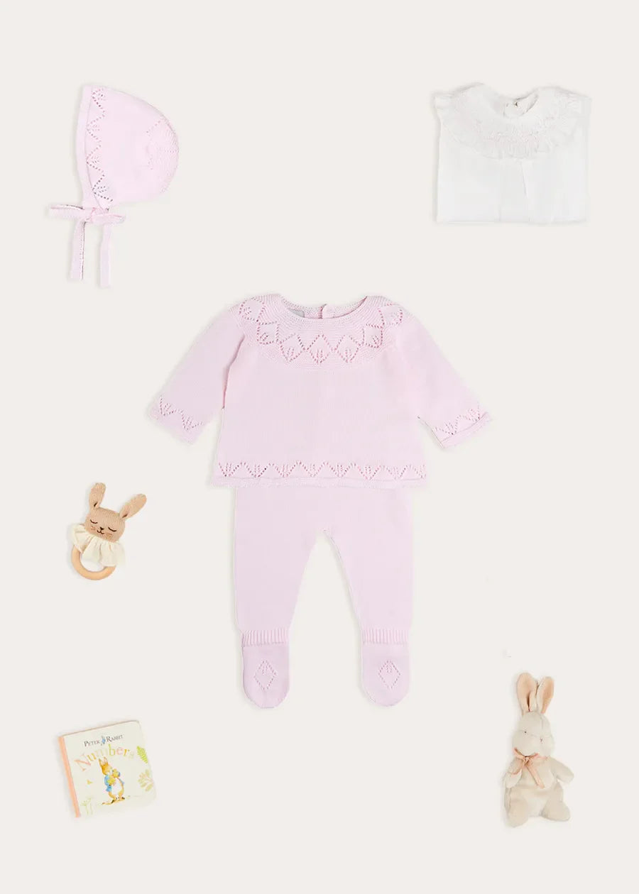 The Pink Knitted Newborn Look Look from Pepa London US