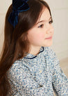 Evelyn Floral Long Sleeve Blouse in Blue (3-10yrs) Blouses  from Pepa London US