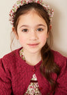 Daphne Floral Hairband in Raspberry Hair Accessories  from Pepa London US