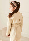 Check Lined Trench Coat In Beige (4-10yrs) COATS  from Pepa London US