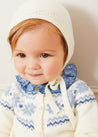 Fair Isle Cardigan in Cream (6mths-3yrs) KNITWEAR  from Pepa London US