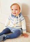 Fair Isle Cardigan in Cream (6mths-3yrs) KNITWEAR  from Pepa London US