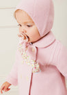 Knitted Double Breasted Coat In Pink (6mths-2yrs) COATS  from Pepa London US