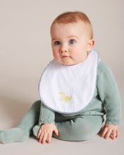 Duck Embroidered Cotton Bib Accessories  from Pepa London US
