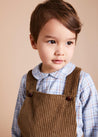 Peter Pan Collar Long Sleeve Shirt in Pale Blue (12mths-3yrs) Shirts  from Pepa London US