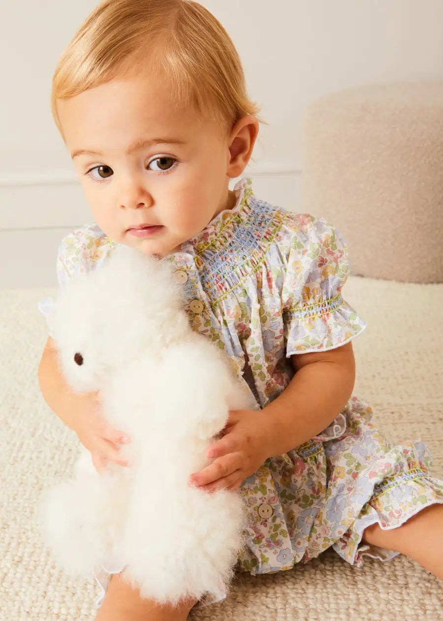 White Teddy Bear (100% Alpaca Fur) Toys from Pepa London US