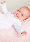 Pink Handsmocked Cotton All-in-One (0-12mths) Nightwear  from Pepa London US