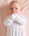 Pink Hand Smocked Mittens Accessories  from Pepa London US