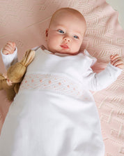 Pink Hand Smocked Sleeping Bag (3-18mths) ACCESSORIES from Pepa London US