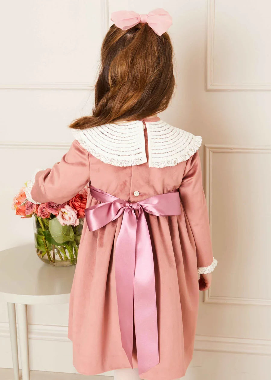 The Pink Velvet Dress Baby Girl Look LOOK from Pepa London US