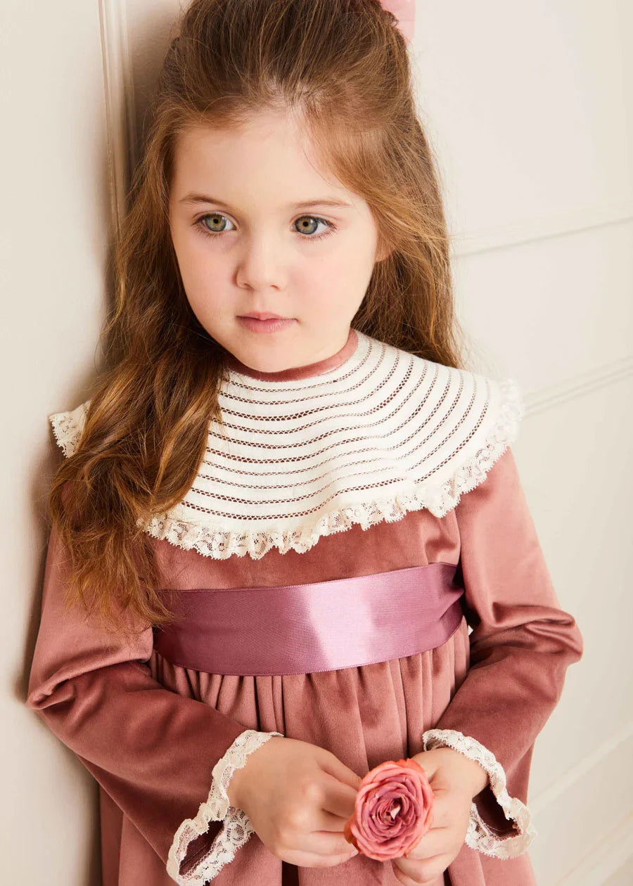 The Pink Velvet Dress Baby Girl Look LOOK from Pepa London US