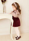 Daphne Floral Long Sleeve Blouse in Pink (12mths-10yrs) Blouses  from Pepa London US