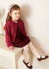 The Burgundy Corduroy Skirt Baby Girl Look Look  from Pepa London US