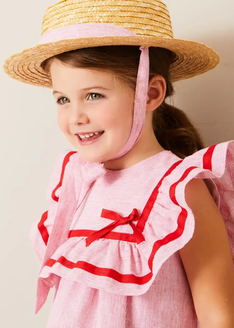 The Striped Ruffle Dress Toddler Girl Look Look from Pepa London US