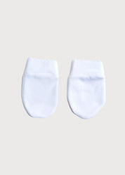 Newborn Mittens with Rocking Horse Embroidery Blue (1-3mths) Accessories  from Pepa London US