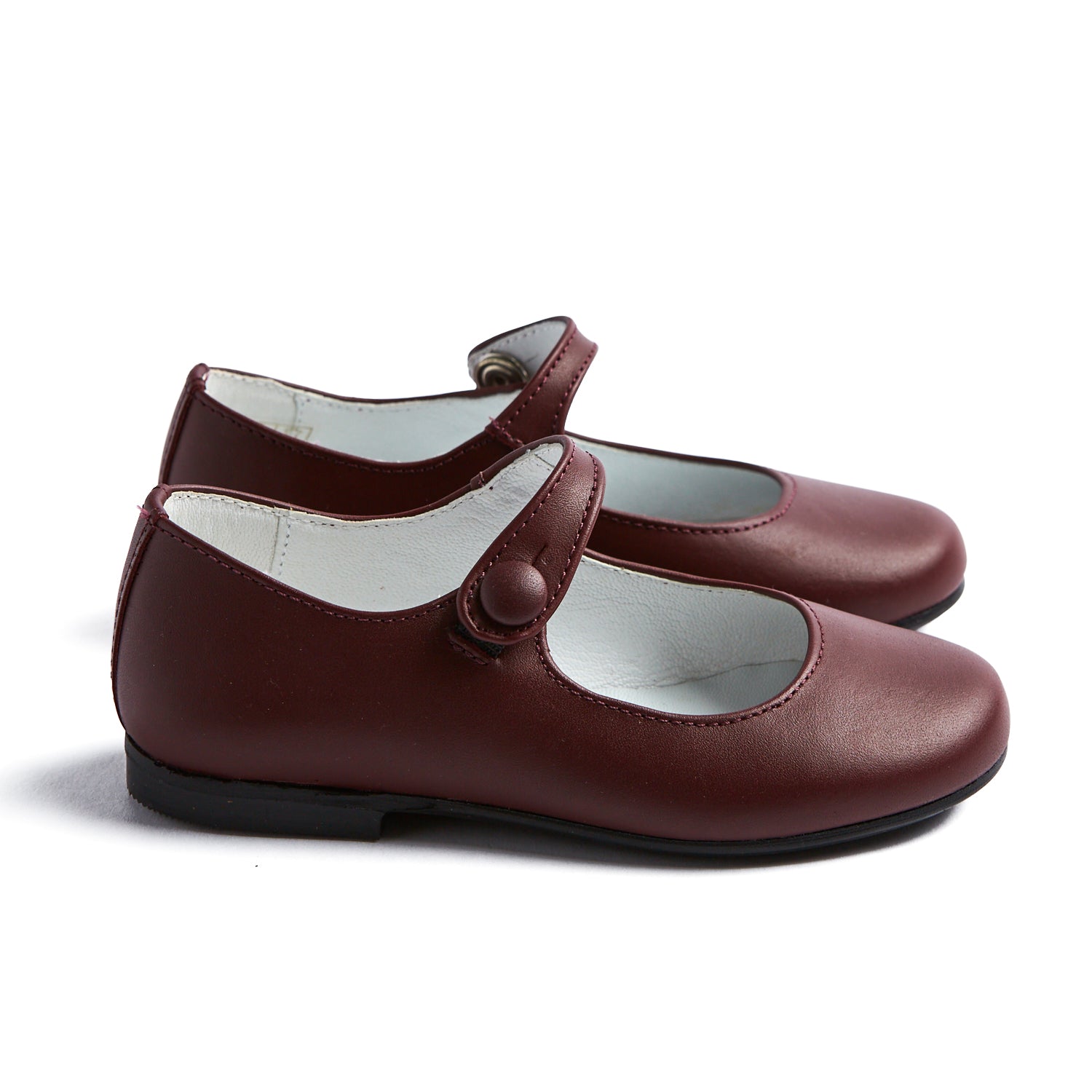 Girls Burgundy Leather Mary Jane Shoes SHOES from Pepa London US