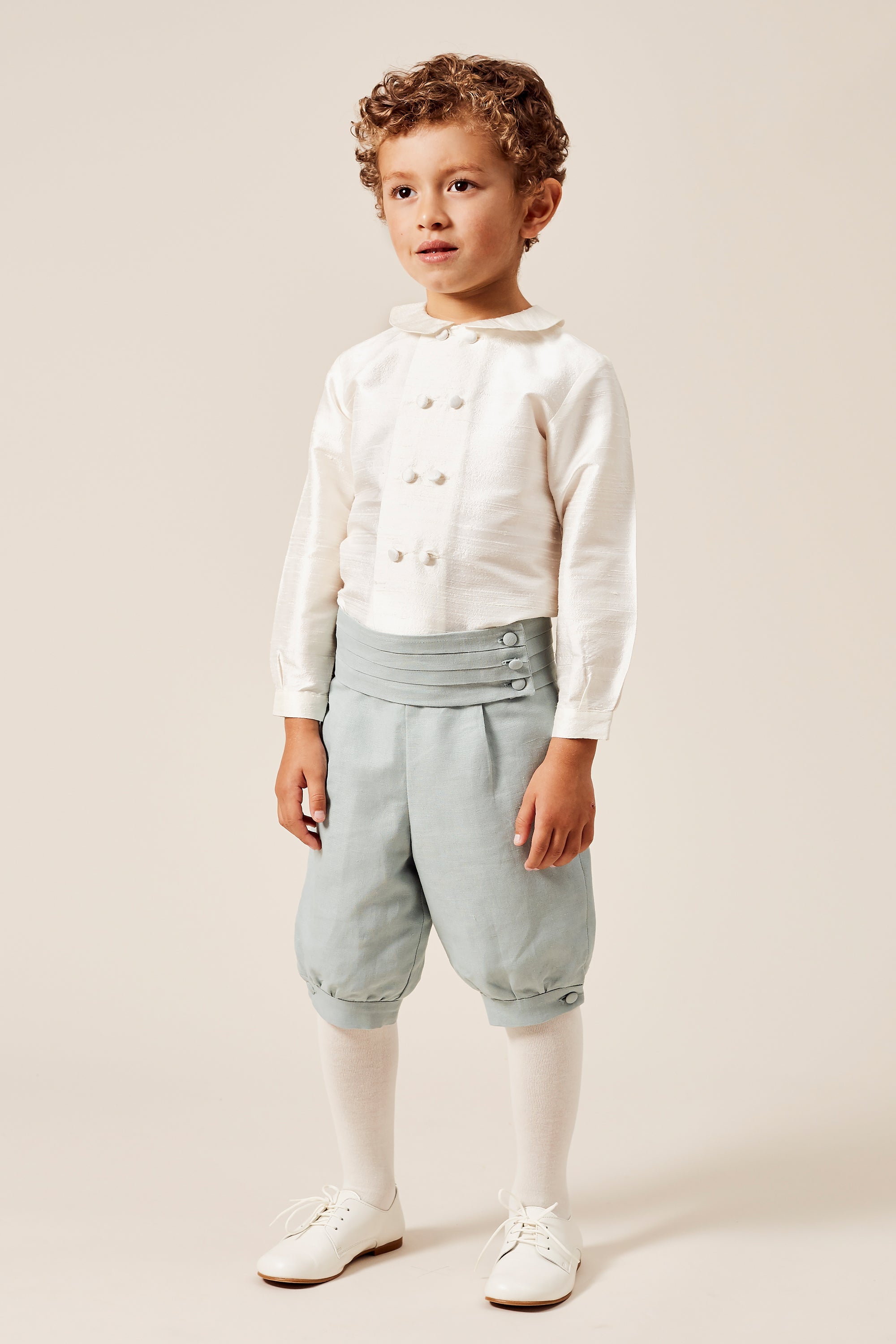 Teal Linen Covered Buttons BUTTONS from Pepa London US