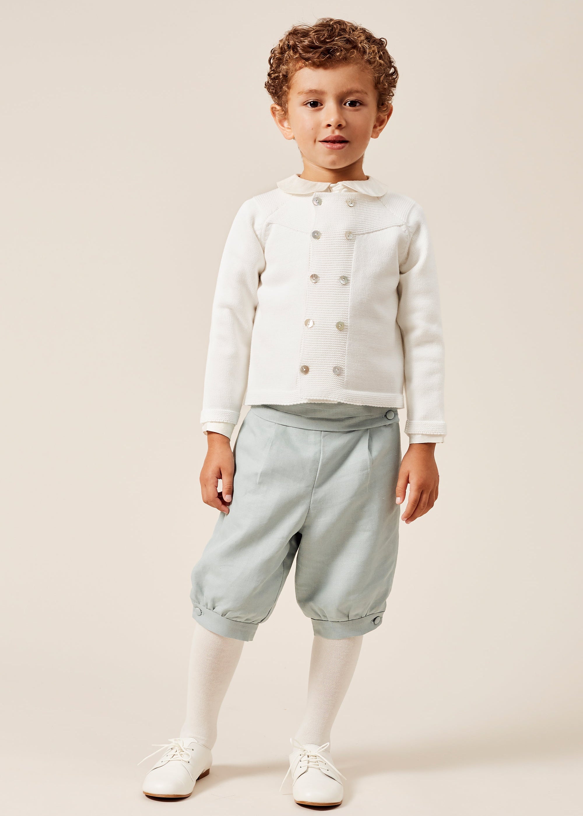 Teal Linen Covered Buttons BUTTONS from Pepa London US