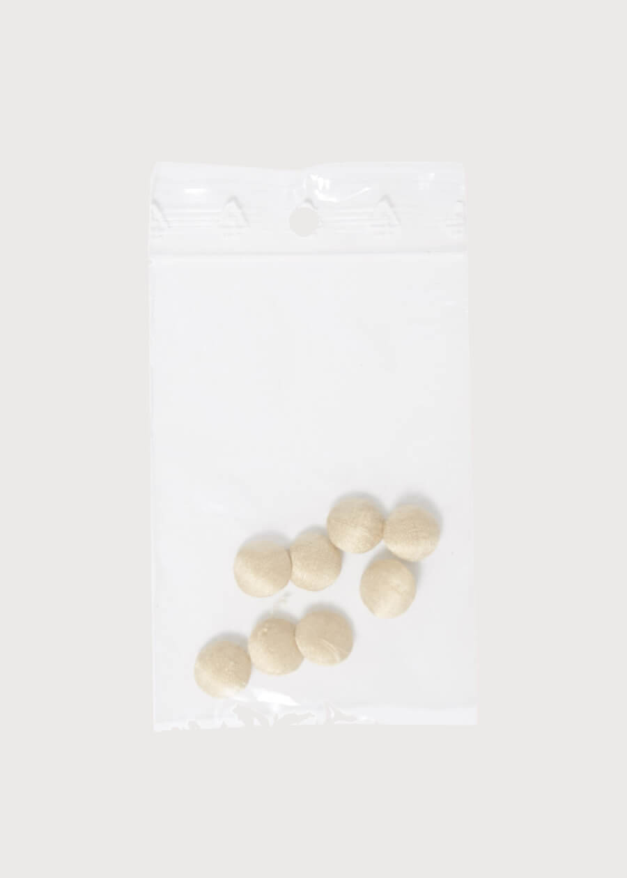 Beige Silk Covered Buttons BUTTONS from Pepa London