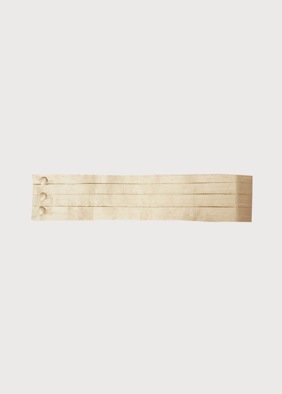 Beige Silk Pageboy Cummerbund Belts  from Pepa London US