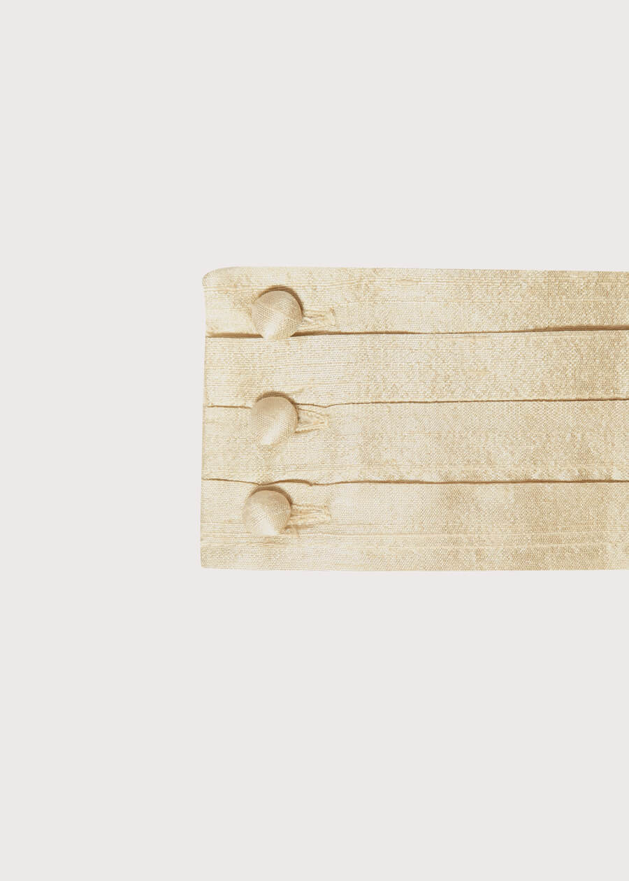 Beige Silk Pageboy Cummerbund BELTS from Pepa London