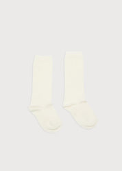 Plain high socks - Cream (0mths-10yrs) Socks from Pepa London US
