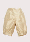 Beige Silk Pageboy Knickerbockers (12mths-10yrs) Trousers  from Pepa London US