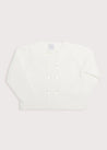 Boys Celebration Cardigan Ivory (2-8yrs) Knitwear  from Pepa London US