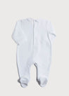 Peter Pan Collar Velour Nightwear in White (0-12mths) Nightwear  from Pepa London US