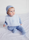 Blue Striped Cotton Bib Accessories  from Pepa London US