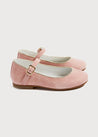 Girls Suede Pink Mary-Jane Shoes (24-34EU) Shoes  from Pepa London US