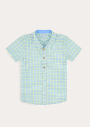 Pip Check Short Sleeve Shirt in Green (4-10yrs) SHIRTS from Pepa London US