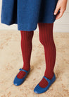 Wool Handsmocked Collar Long Sleeve Dress In Navy (2-10yrs) DRESSES  from Pepa London US