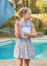 Poppy Floral Print Skirt With Smocked Waistband (3-10yrs) Skirts from Pepa London US