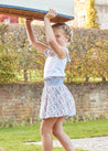 Poppy Floral Print Skirt With Smocked Waistband (3-10yrs) Skirts from Pepa London US