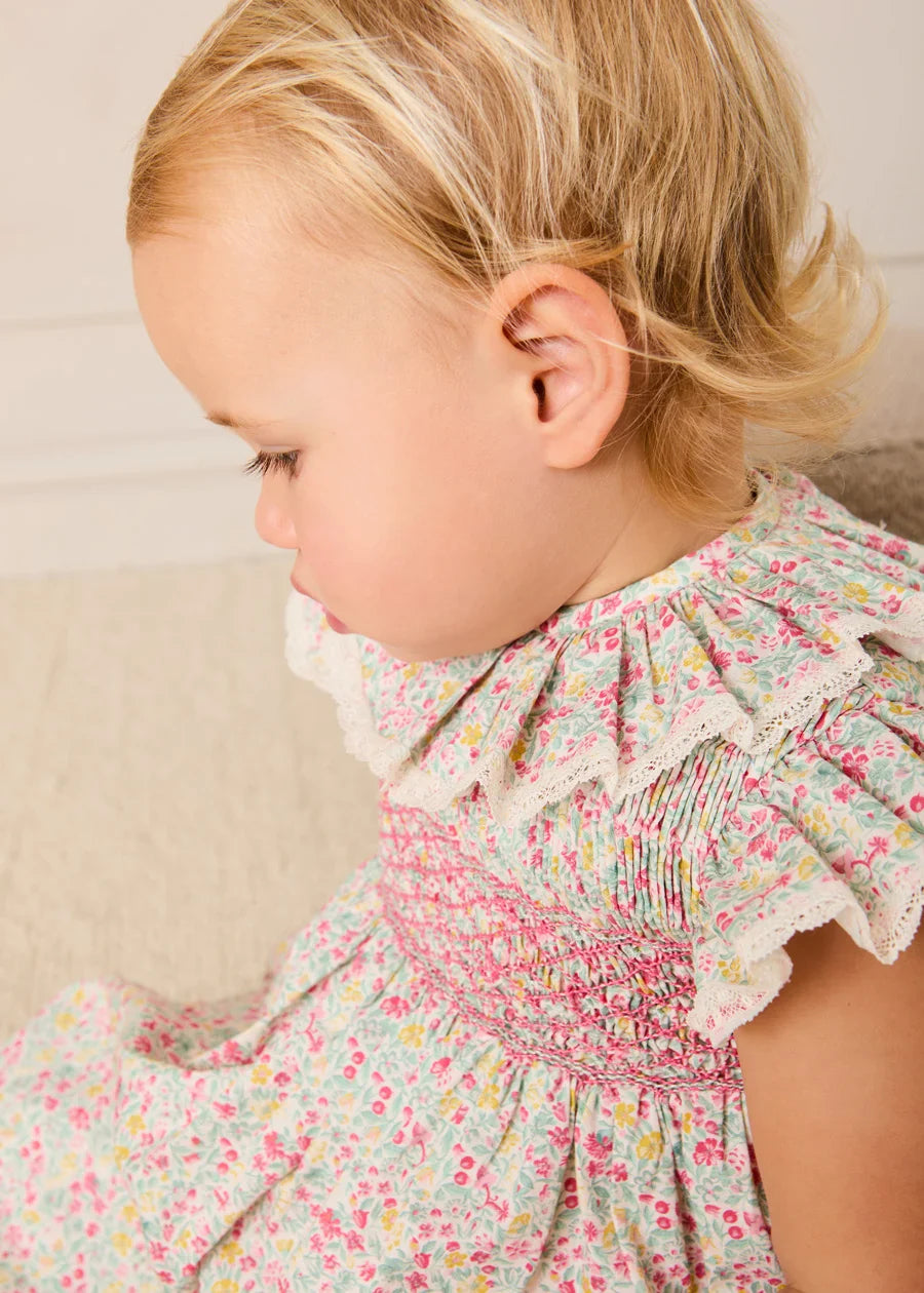 The Adelaide Baby Girl Hand Smocked Dress Look Look from Pepa London US