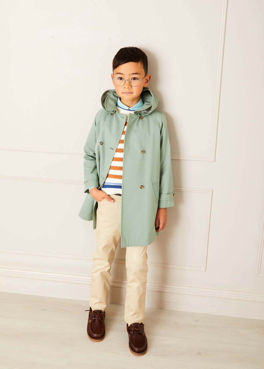 Plain Five Pocket Chino Trousers in Camel (4-10yrs) Trousers from Pepa London US